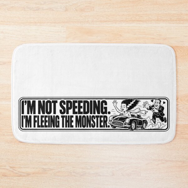 Item preview, BUMPS IN THE ROAD COLLECTION - ⭐ HALLOWEEN EDITION NOT SPEEDING. I’M FLEEING THE MONSTER designed and sold by WheelieGdArt.