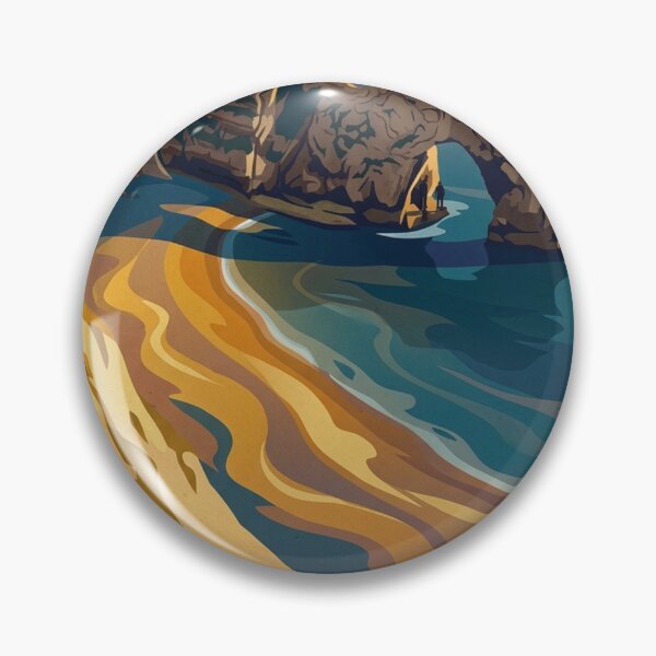 Item preview, Durdle Door Original Custom Vintage Poster Wall Art Design Pillow Gift designed and sold by Cool Robot Bro..