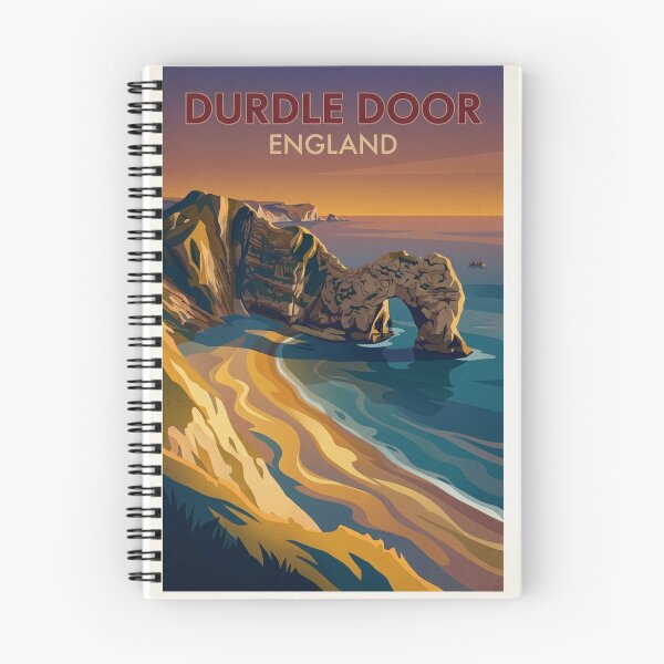 Item preview, Durdle Door Original Custom Vintage Poster Wall Art Design Pillow Gift designed and sold by Cool Robot Bro..