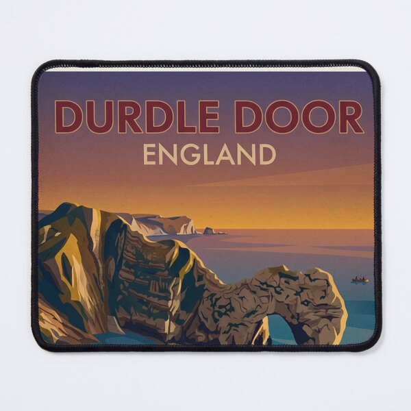 Item preview, Durdle Door Original Custom Vintage Poster Wall Art Design Pillow Gift designed and sold by Cool Robot Bro..