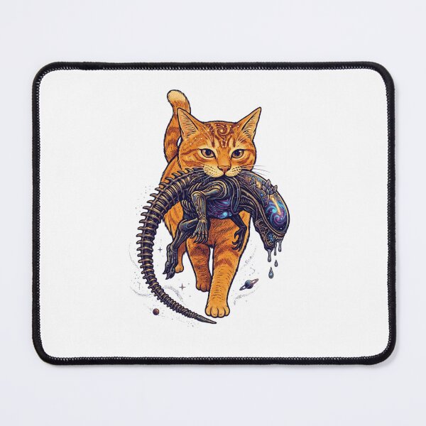Item preview, Cat Carrying Alien T-Shirt, Funny Sci-Fi Cat Shirt, Xenomorph Orange Tabby Graphic Tee, Space Cat Lover Gift, Cute Alien Tabby Kitten Shirt, Retro Sci-Fi Apparel designed and sold by aladden.