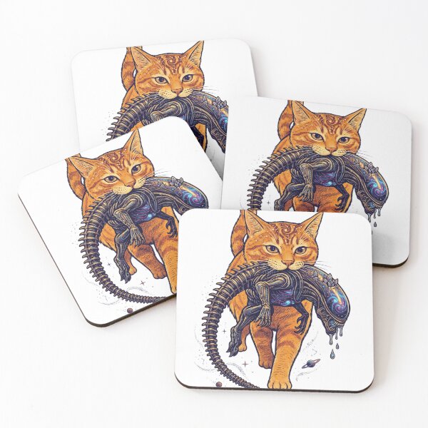 Item preview, Cat Carrying Alien T-Shirt, Funny Sci-Fi Cat Shirt, Xenomorph Orange Tabby Graphic Tee, Space Cat Lover Gift, Cute Alien Tabby Kitten Shirt, Retro Sci-Fi Apparel designed and sold by aladden.