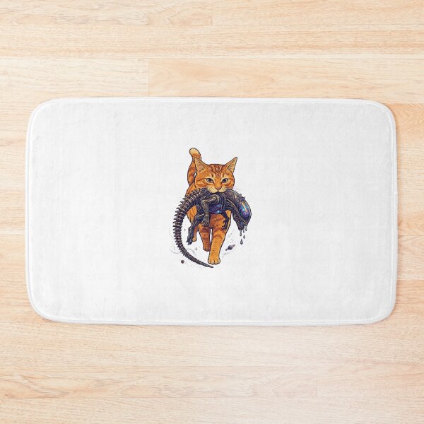 Item preview, Cat Carrying Alien T-Shirt, Funny Sci-Fi Cat Shirt, Xenomorph Orange Tabby Graphic Tee, Space Cat Lover Gift, Cute Alien Tabby Kitten Shirt, Retro Sci-Fi Apparel designed and sold by aladden.