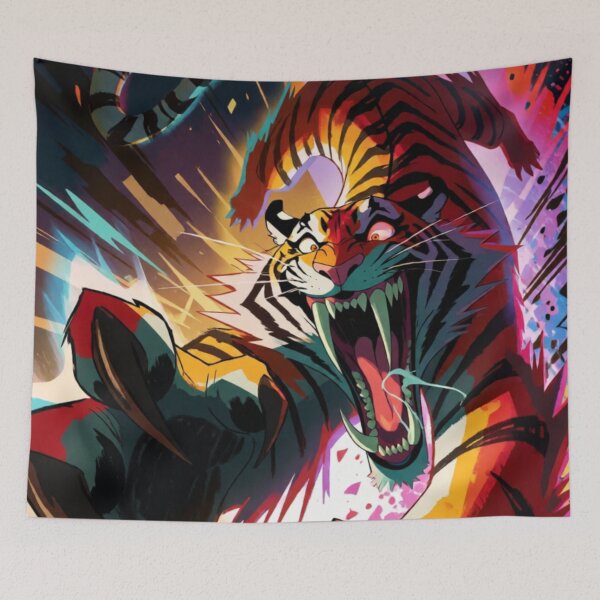 Item preview, The Tiger's Pounce and Neon Bounds (V2) designed and sold by SabaMirzique.