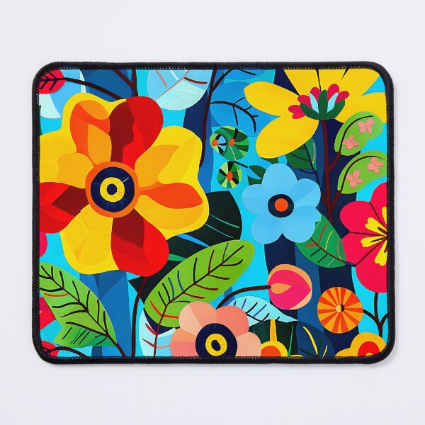 Item preview, Retro 60s Vibrant Colorful Flowers Art Design designed and sold by DEC02.