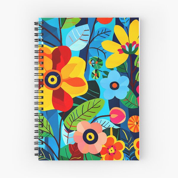 Item preview, Retro 60s Vibrant Colorful Flowers Art Design designed and sold by DEC02.