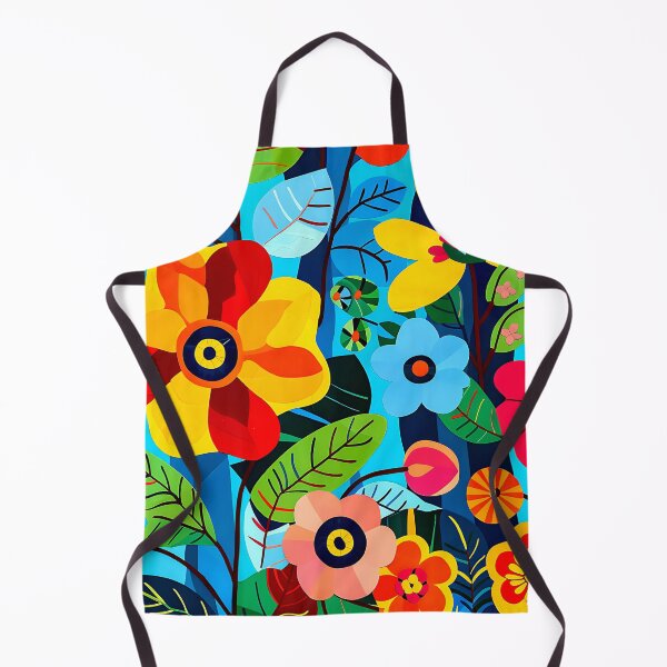 Item preview, Retro 60s Vibrant Colorful Flowers Art Design designed and sold by DEC02.