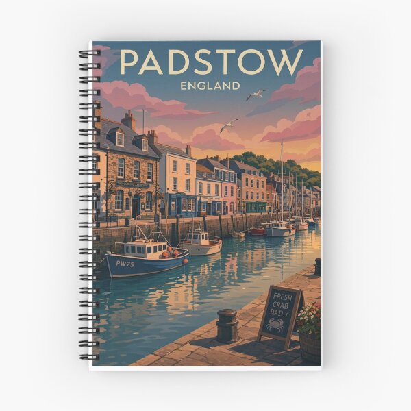 Item preview, Padstow Original Custom Vintage Poster Wall Art Design Pillow Gift designed and sold by Cool Robot Bro..