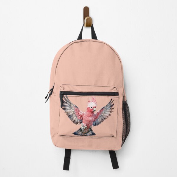 Item preview, Watercolor Flying Pink Galah Cockatoo Bird designed and sold by WildArtIT.