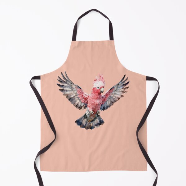 Item preview, Watercolor Flying Pink Galah Cockatoo Bird designed and sold by WildArtIT.