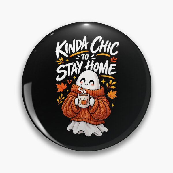 Item preview, Kinda Chic To Stay Home Cute Cozy Ghost Fall designed and sold by Ridaelb.
