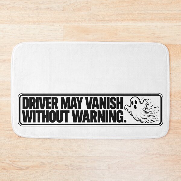 Item preview, BUMPS IN THE ROAD COLLECTION - ⭐ HALLOWEEN EDITION ⭐ - DRIVER MAY VANISH WITHOUT WARNING. designed and sold by WheelieGdArt.