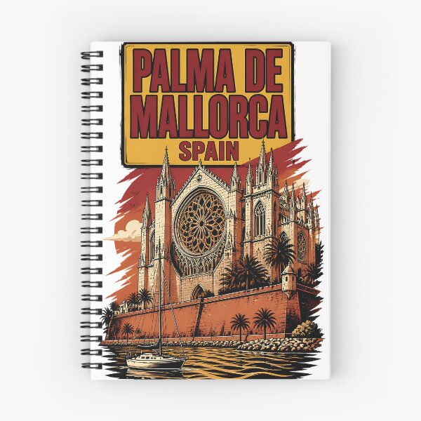 Item preview, Palma De Mallorca Spain Vintage Travel Tourism designed and sold by TravelersGems.