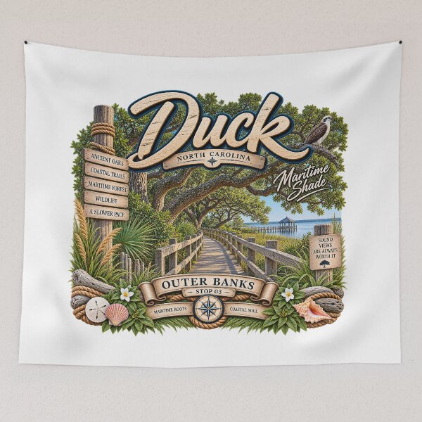 Item preview, Duck NC Maritime Forest Boardwalk designed and sold by The Coastal Route.