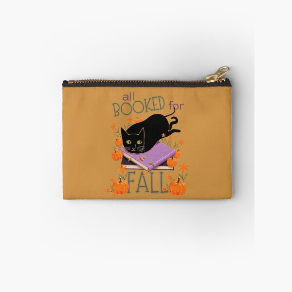 Item preview, All Booked For Fall, Black Cat and Book Lover, Cats Books Reading, Fall Bookish designed and sold by Forevermore.