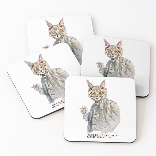 Item preview, Freud cat designed and sold by Qualali Studio.