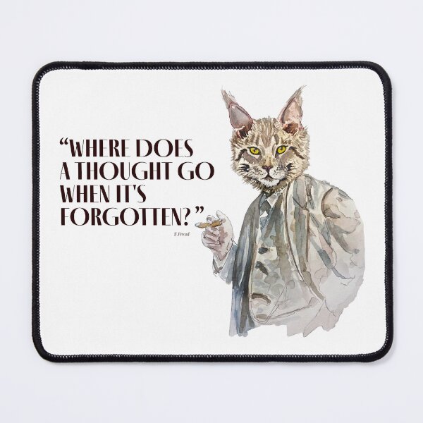 Item preview, Freud cat designed and sold by Qualali Studio.