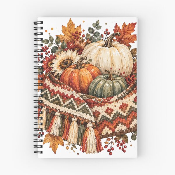 Item preview, Cozy Autumn Pumpkin Woven Basket designed and sold by Gold Turtle  Lina.