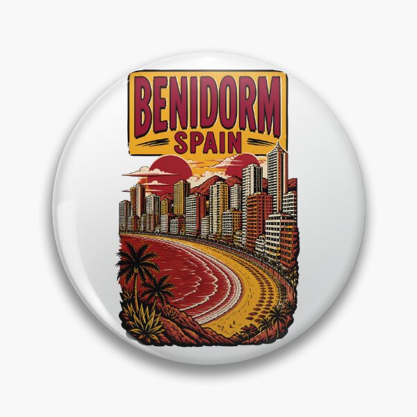 Item preview, Benidorm Spain Vintage Travel Tourism designed and sold by TravelersGems.