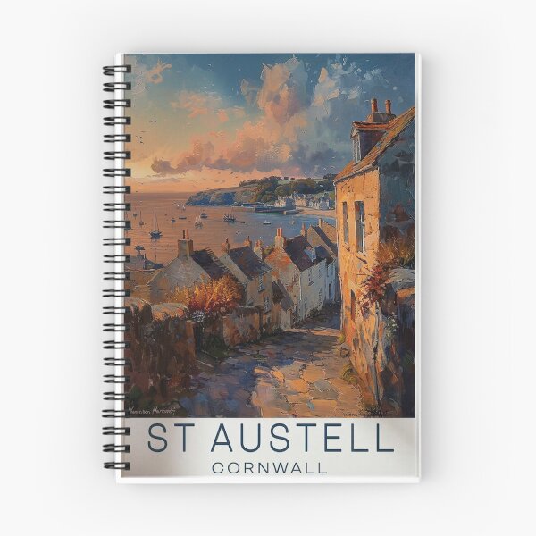 Item preview, St Austell Cornwall Original Custom Vintage Poster Wall Art Design Pillow Gift designed and sold by Cool Robot Bro..