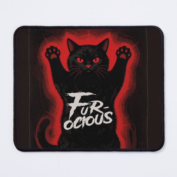 Item preview, Funny Fur-ocious Black Cat Spooky Aura designed and sold by WildArtIT.