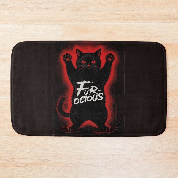 Item preview, Funny Fur-ocious Black Cat Spooky Aura designed and sold by WildArtIT.