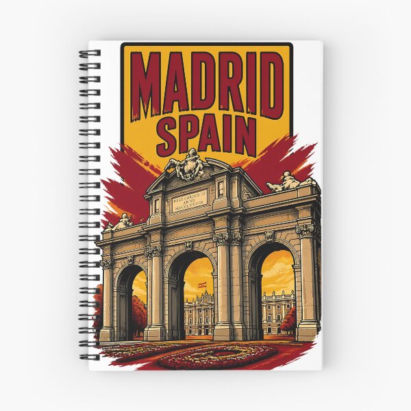 Item preview, Madrid Spain Vintage Travel Tourism designed and sold by TravelersGems.