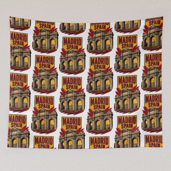 Item preview, Madrid Spain Vintage Travel Tourism designed and sold by TravelersGems.