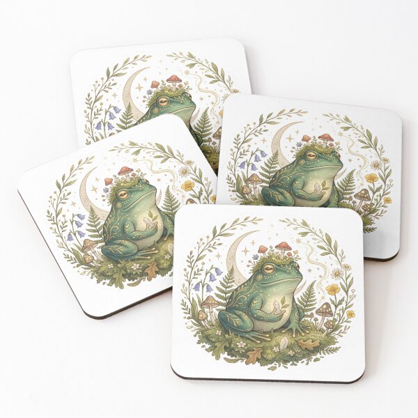 Item preview, Cottagecore Magic Frog Aesthetic Cottage Witch designed and sold by segathi.
