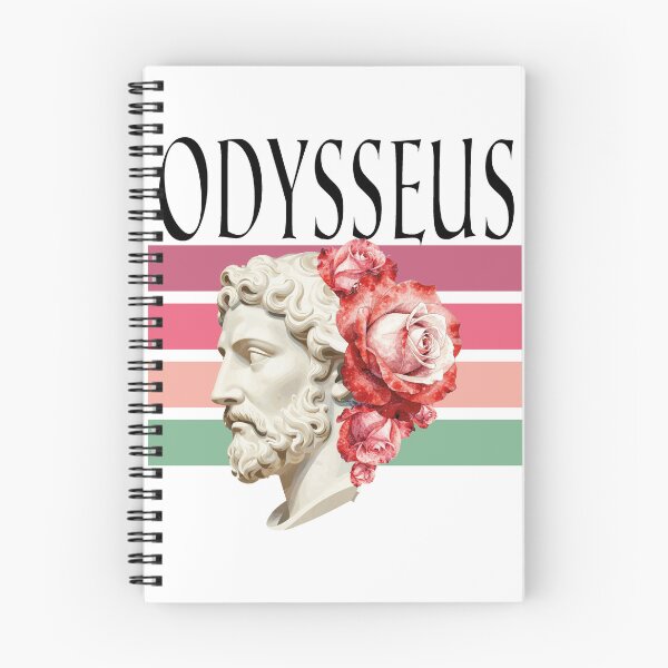 Item preview, Odysseus Ancient Greek Statue Watercolor Roses designed and sold by WildArtIT.