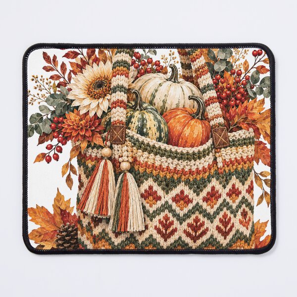 Item preview, Autumn Pumpkin Woven Basket Bag designed and sold by Gold Turtle  Lina.