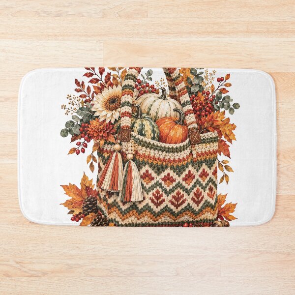 Item preview, Autumn Pumpkin Woven Basket Bag designed and sold by Gold Turtle  Lina.