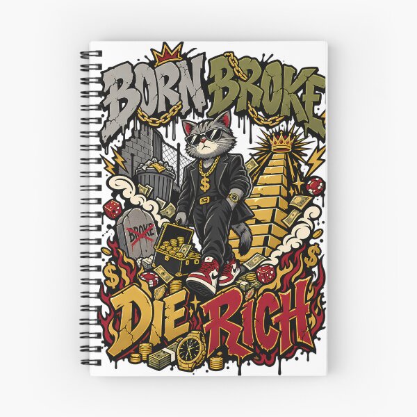 Item preview, Born broken dies rich designed and sold by chrishb2000.