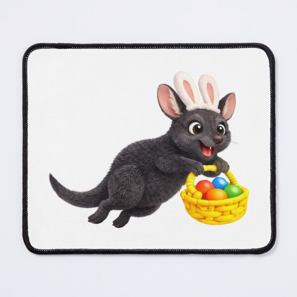 Item preview, Black Wallaroo Easter Bunny designed and sold by Sillytoe.