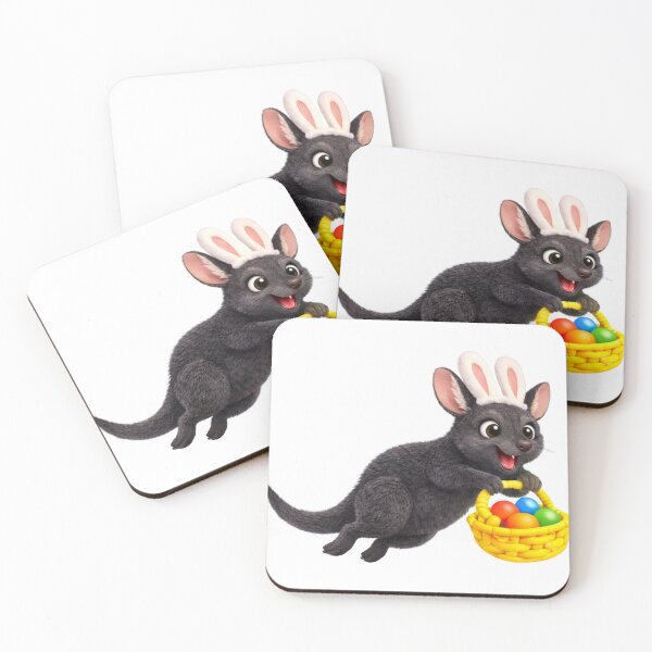 Item preview, Black Wallaroo Easter Bunny designed and sold by Sillytoe.