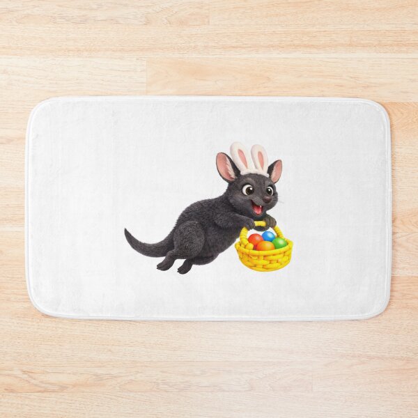 Item preview, Black Wallaroo Easter Bunny designed and sold by Sillytoe.