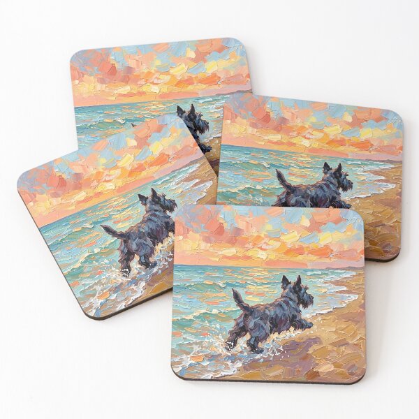 Item preview, Beach Day – Scottish Terrier designed and sold by AjaTrier.