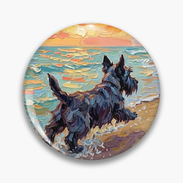 Item preview, Beach Day – Scottish Terrier designed and sold by AjaTrier.