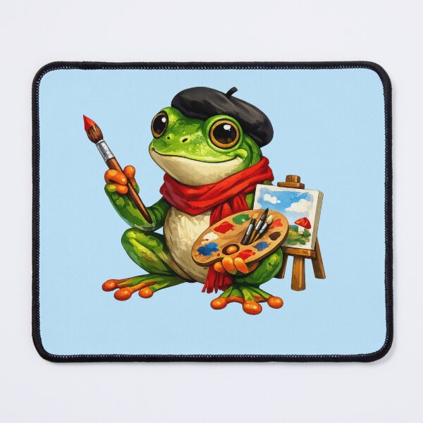 Item preview, Kawaii Artist Frog designed and sold by Sommium .