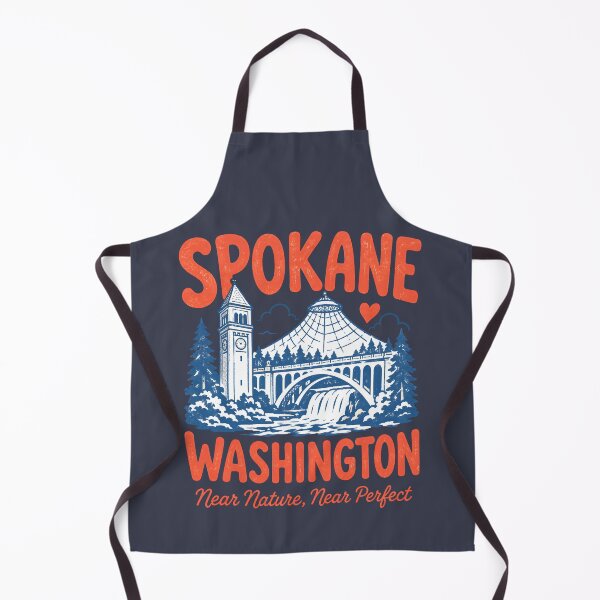 Item preview, Spokane Washington Retro Cute City designed and sold by HowToCanadian.