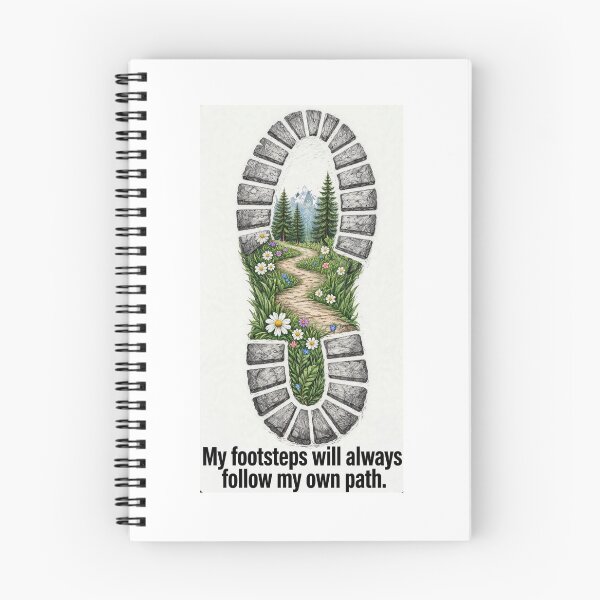 Item preview, My footprints will follow my own path designed and sold by carlsmart1.
