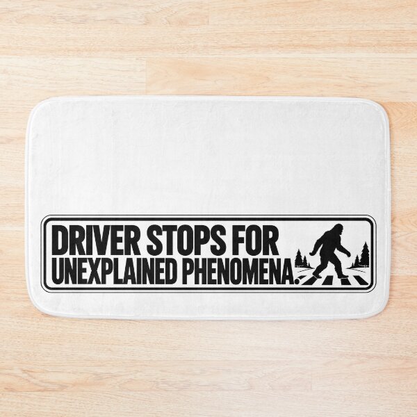 Item preview, BUMPS IN THE ROAD COLLECTION - ⭐ HALLOWEEN EDITION ⭐ - DRIVER STOPS FOR UNEXPLAINED PHENOMENA. - BIGFOOT designed and sold by WheelieGdArt.