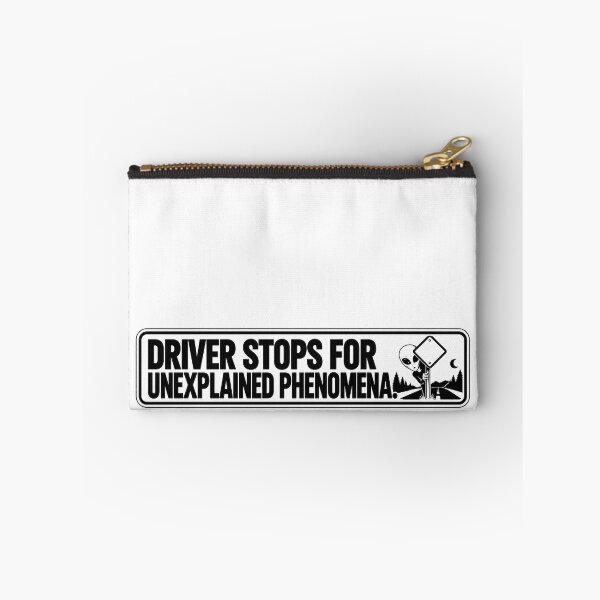 Item preview, BUMPS IN THE ROAD COLLECTION - ⭐ HALLOWEEN EDITION ⭐ - DRIVER STOPS FOR UNEXPLAINED PHENOMENA. - HIDING ALIEN designed and sold by WheelieGdArt.