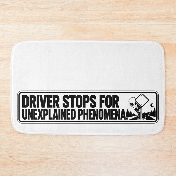 Item preview, BUMPS IN THE ROAD COLLECTION - ⭐ HALLOWEEN EDITION ⭐ - DRIVER STOPS FOR UNEXPLAINED PHENOMENA. - HIDING ALIEN designed and sold by WheelieGdArt.