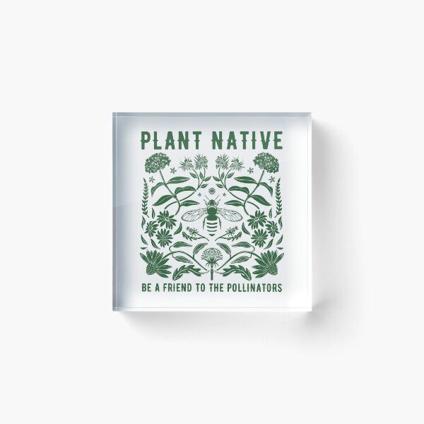 Item preview, Pollinator Garden Shirt, Native Plant Wildflower Tee, Coneflower Milkweed Botanical Graphic, Green Save the Bees Nature Lover Gift designed and sold by Flora-and-Fable.