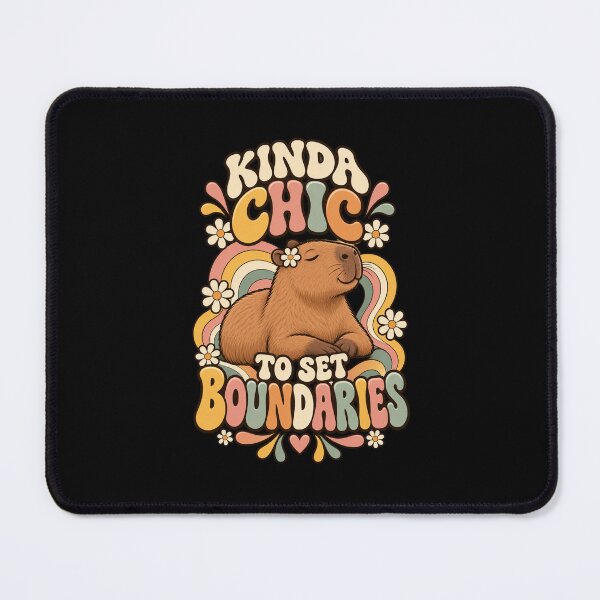 Item preview, Kinda Chic To Set Boundaries Capybara Self Care designed and sold by Ridaelb.