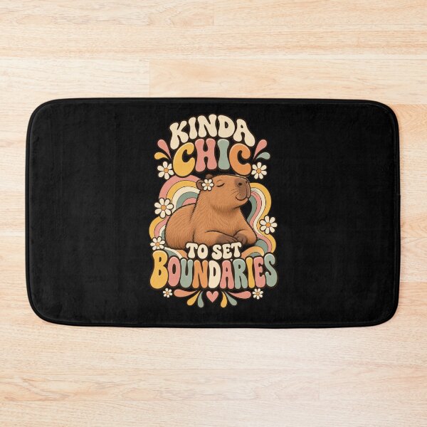 Item preview, Kinda Chic To Set Boundaries Capybara Self Care designed and sold by Ridaelb.