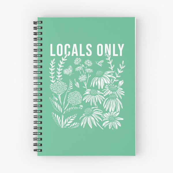 Item preview, Native Plants and Animals Shirt, Locals Only Folk Art Linocut Tee, Pollinator Garden Botanical Graphic, Vintage Wildlife Nature Lover Gift designed and sold by Flora-and-Fable.
