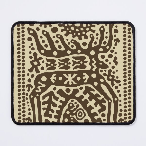 Item preview, Sacred Deer Totem Framed Petroglyph designed and sold by RamyGallery.