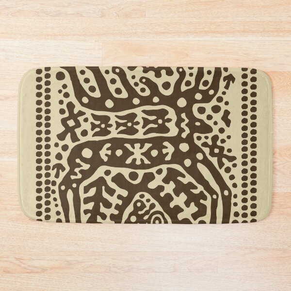 Item preview, Sacred Deer Totem Framed Petroglyph designed and sold by RamyGallery.